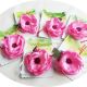 martisor floare de matase  brosa roz