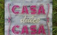 Tablou String art Casa dulce casa