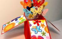 Felicitare pop-up "Fluturi"