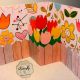 Felicitare pop-up "Lalele"