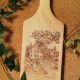 Tocator lemn pirogravat manual