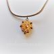 colier inima lantisor auriu pandantiv cristal
