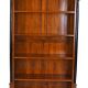 Biblioteca din lemn masiv mahon cu coloane negre