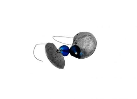 Argila sticla si inox - Media mix earrings