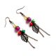 cercei coral alb howlite si sidef 