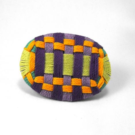 Geometrie- Simple and modern textile brooch