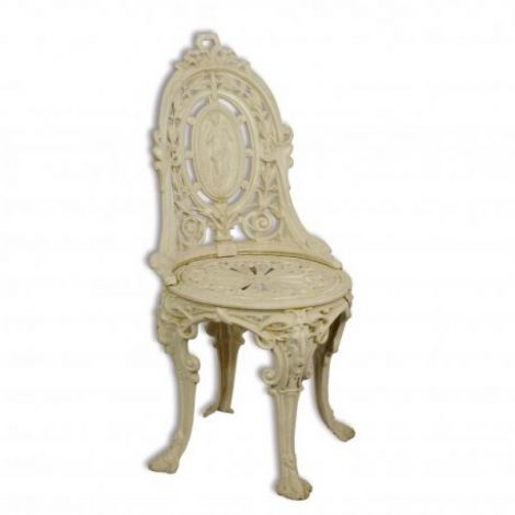 Scaun Victorian antik white din fonta