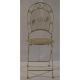 Scaun pentru gradina din fier forjat antik white