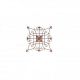 Decoratiune de perete din fier forjat antik brown