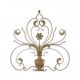 Decoratiune de perete din fier forjat antik brown