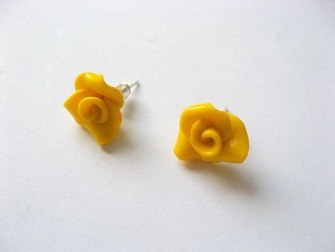 cercei fimo galbeni