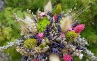 Buchet cu lavand si flori uscate