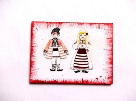 magnet frigider motiv traditional 