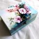 Cutie lemn decorata 