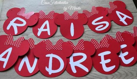 Ghirlana Minnie mouse Banner Minnie mouse