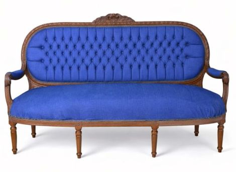 Sofa Madamme Pompandour din lemn mahon
