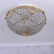 Plafoniera din cristal cu decoratiuni aurii