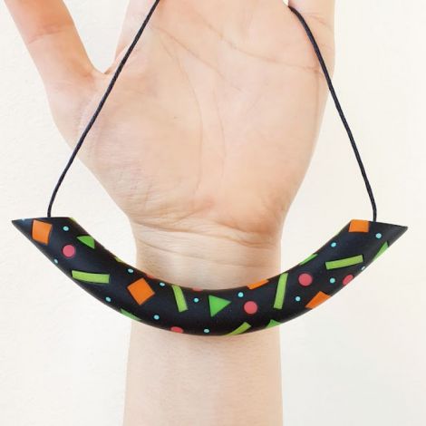 Colier statement neon party