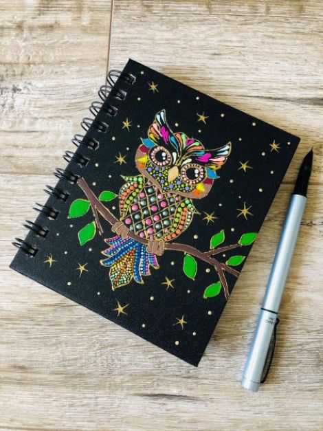 Mandala Design - Agenda cu spirala - Spring Owl
