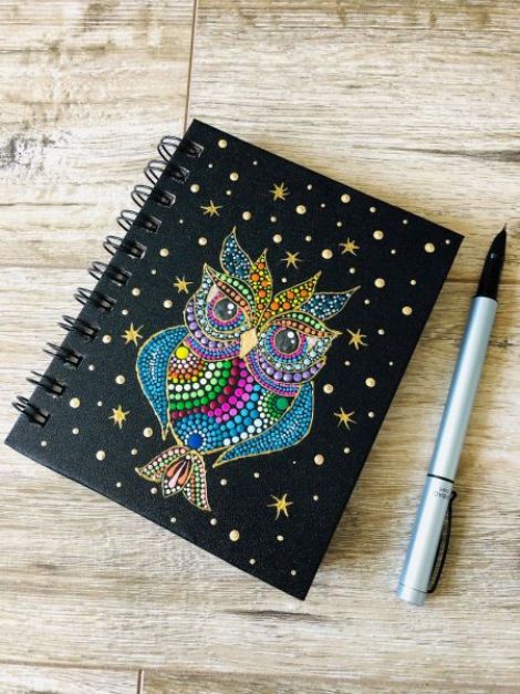 Mandala Design - Agenda cu spirala - Night Owl 