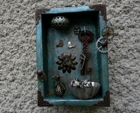 Mini decor perete-shabby retro vintage primitiv