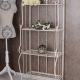 Raft mare din fier forjat antik white 