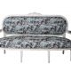 Sofa Madame Pompadour din lemn masiv alb 