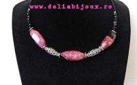Colier agate bob de orez 02