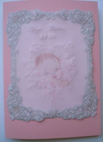 invitatie bebe in roz