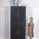 Cabinet exotic din lemn masiv negru 