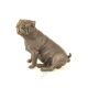 Caine boxer sezand-statueta din bronz