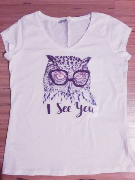 Tricou alb I see you