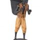 Statueta de gradina cu un african cu un cos 