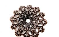 Baza filigran cupru rozeta stea  floare 48mm
