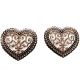Baza filigran cupru inima valentines filigran 48mm
