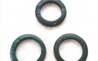 Conector  inel lemn de cocos 35mm albastru marin