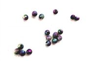 10buc- Margele tip stardust paun-6mm