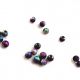 10buc- Margele tip stardust paun-6mm