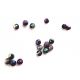 10buc- Margele tip stardust paun-6mm