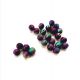 10buc- Margele tip stardust paun-8mm