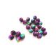 10buc- Margele tip stardust paun-8mm