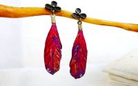 Cercei cu pene boho-chic hippie