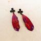 Cercei cu pene boho-chic hippie