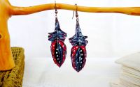Cercei cu pene boho-chic hippie