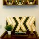 Decoratiune Perete Tablou Aztec Geometric Lemn