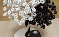 Copac yin-yang handmade cu 41 ramuri din mrgele