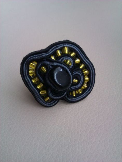 Inel statement soutache