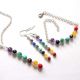 set colier  bratara si cercei 7 chakre 