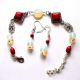 set piatra lunii si howlite rosu 