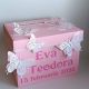 Cutie pentru dar botez Fluturi